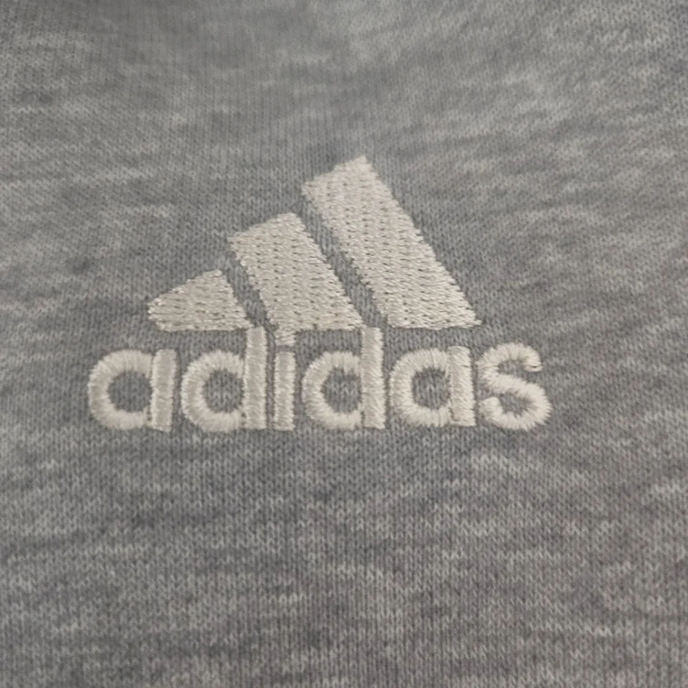 HP!❤️NWT ADIDAS Gray Pullover Logo Hoodie Men's Internal OH Fleece Lined XS - Picture 4 of 16